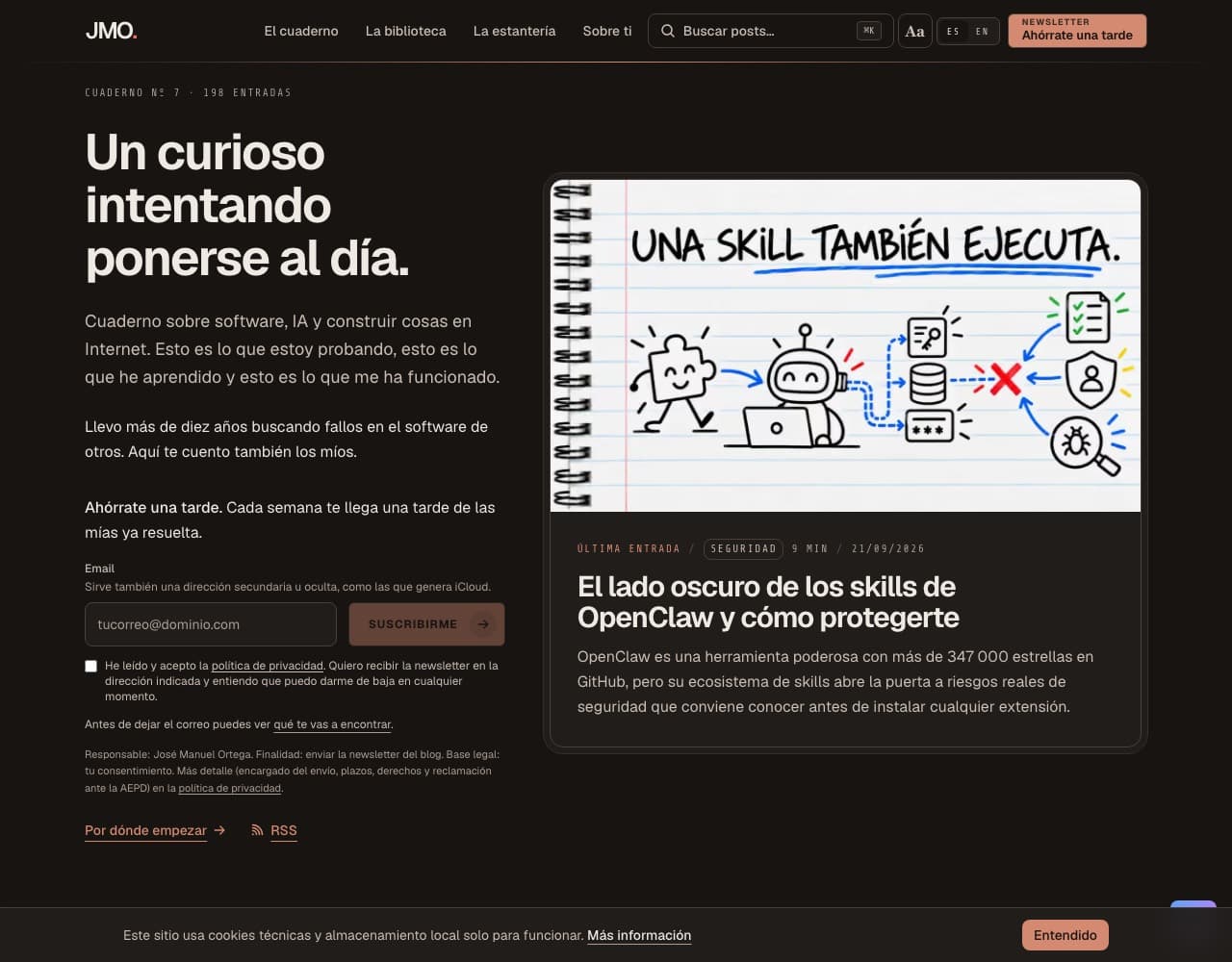 Captura de Blog