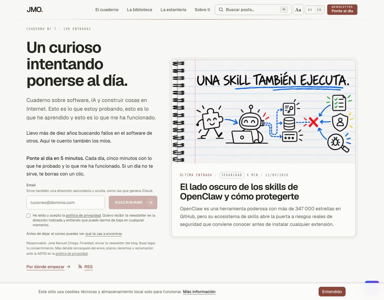 Captura de Blog